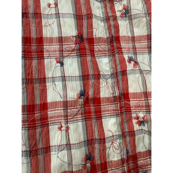 Drapers & Damons Lightweight Fireworks Lined Jacket 4th July gingham 2X Women's - Picture 6 of 11